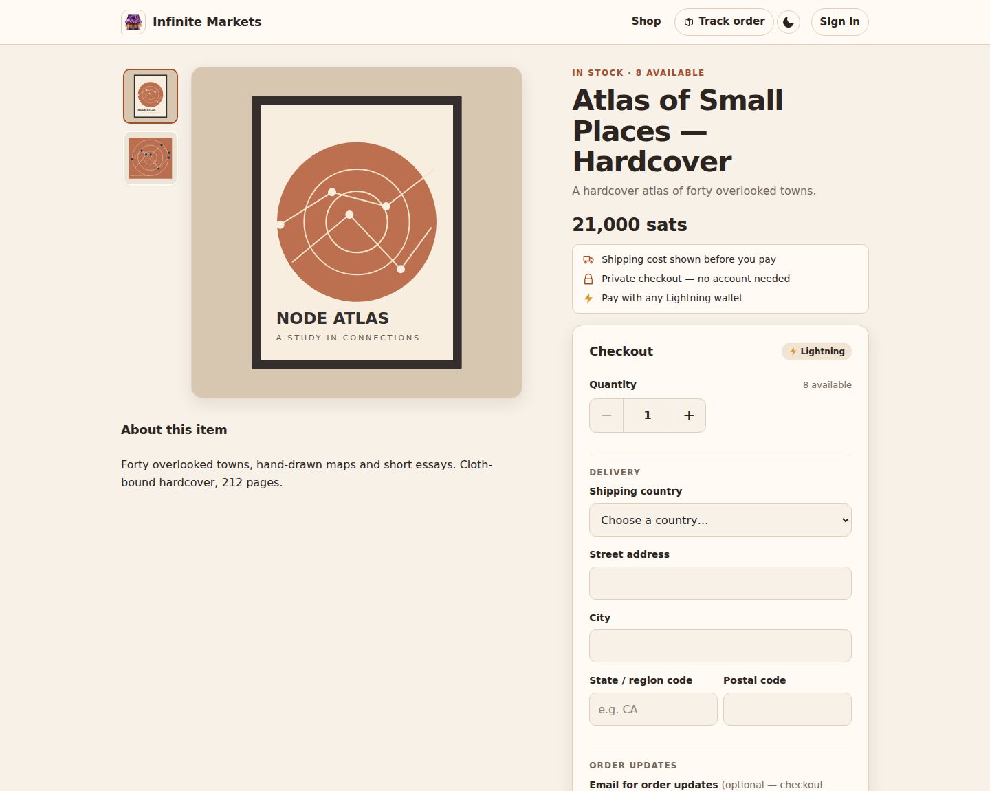 Product page